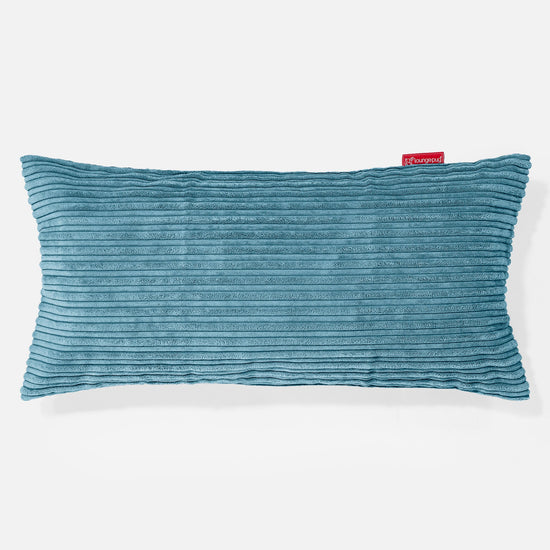 XL Rectangular Support Cushion 40 x 80cm - Cord Aegean Blue 01