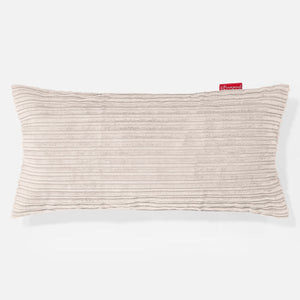 XL Rectangular Support Cushion Cover 40 x 70cm - Cord Ivory