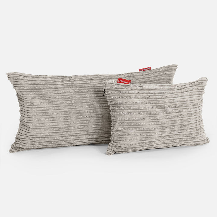 XL Rectangular Support Cushion 40 x 80cm - Cord Mink 03