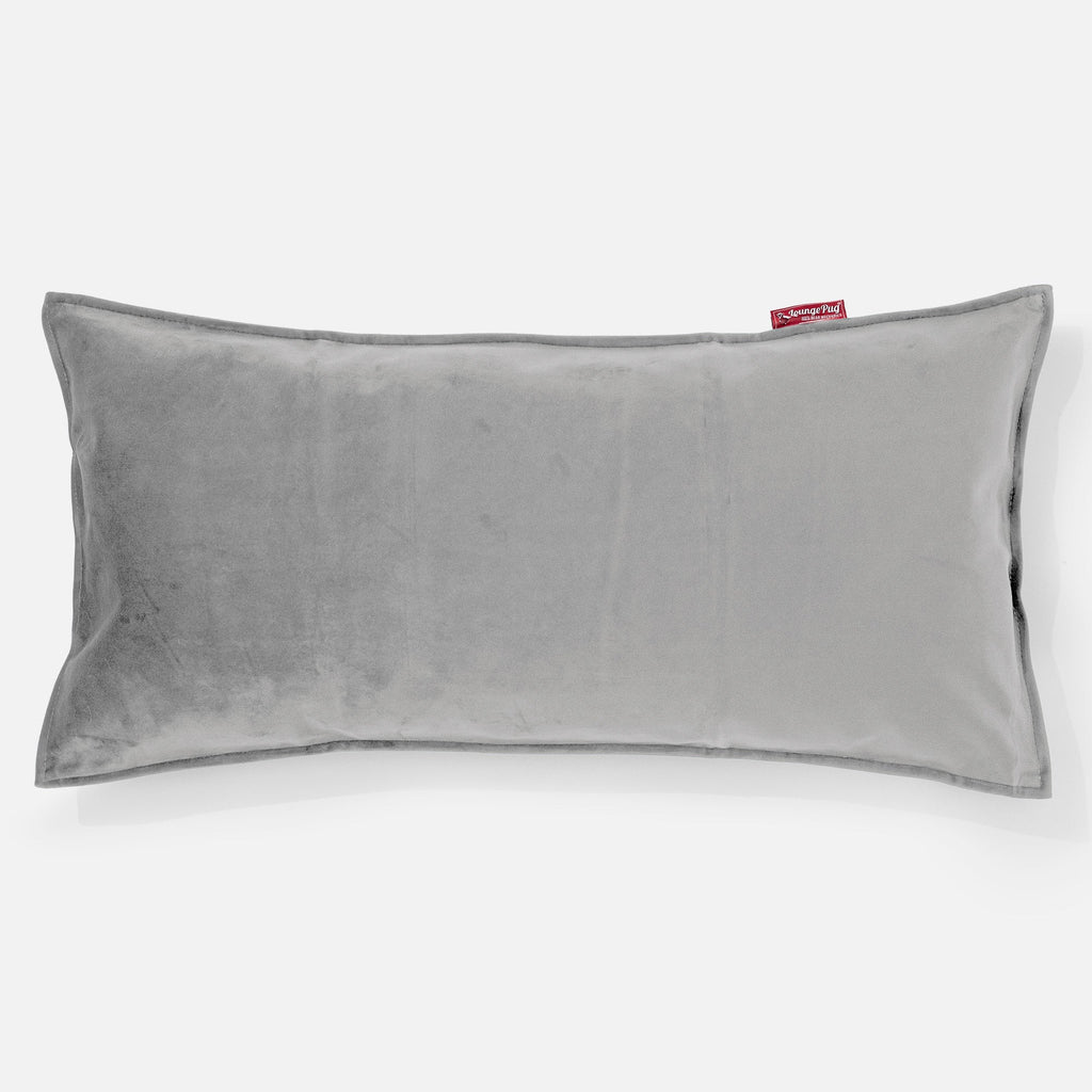 XL Rectangular Support Cushion 40 x 80cm - Velvet Silver 01