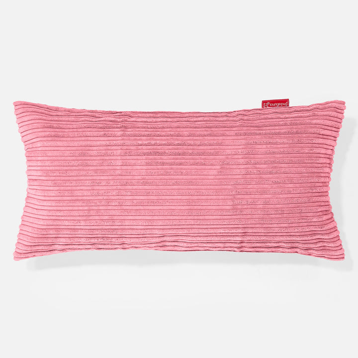 XL Rectangular Support Cushion 40 x 80cm - Cord Coral Pink 01