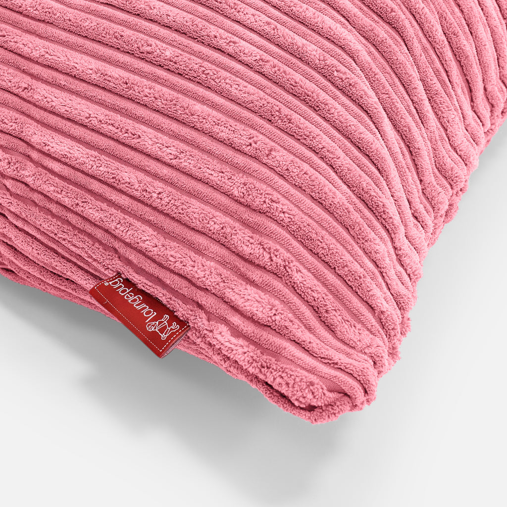 XL Rectangular Support Cushion 40 x 80cm - Cord Coral Pink 02