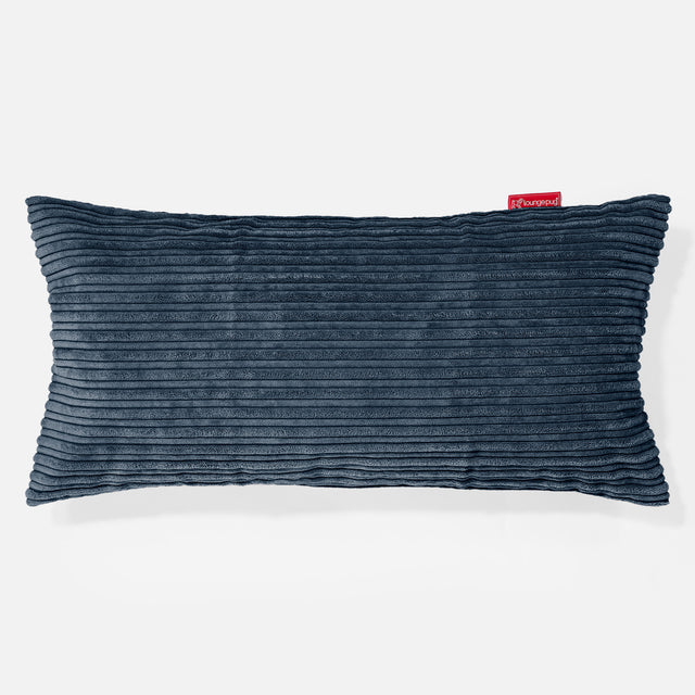 XL Rectangular Support Cushion 40 x 80cm - Cord Navy Blue 01