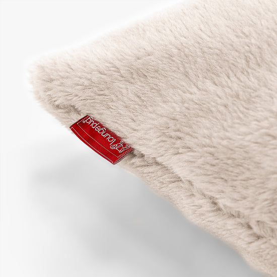 XL Rectangular Support Cushion 40 x 80cm - Teddy Faux Fur Mink 02
