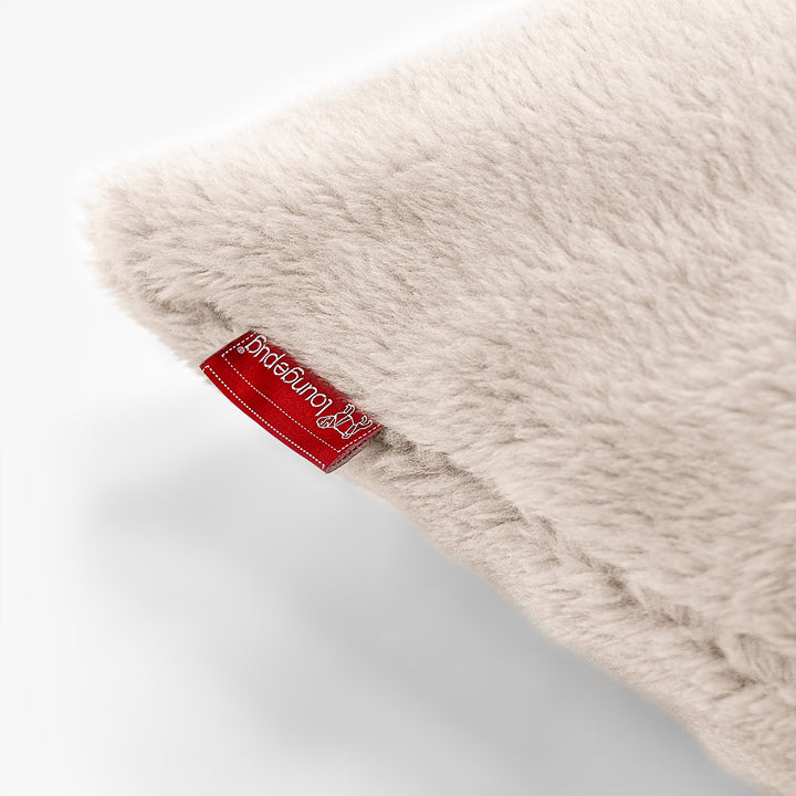 XL Rectangular Support Cushion 40 x 80cm - Teddy Faux Fur Mink 02