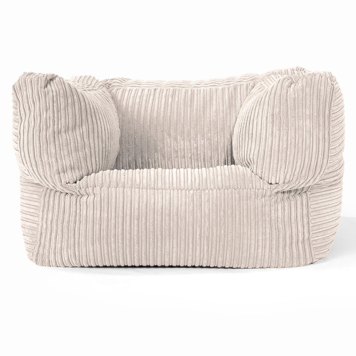 Albert Bean Bag Armchair - Cord Ivory 01