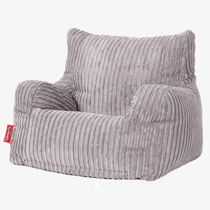 Josephine Bean Bag Armchair - Cord Silver Grey