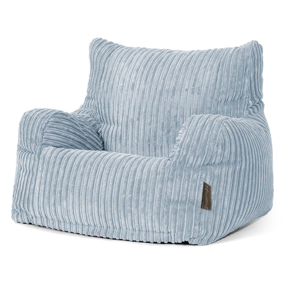 Josephine Bean Bag Armchair - Cord Baby Blue 01