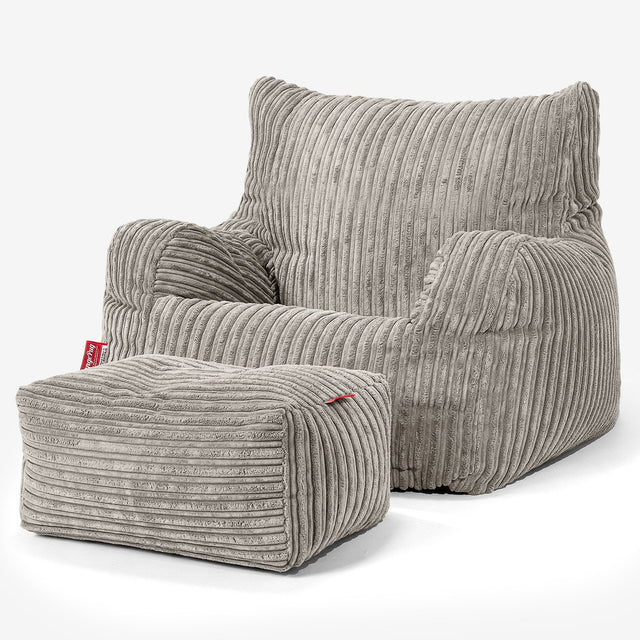 Josephine Bean Bag Armchair - Cord Mink 02