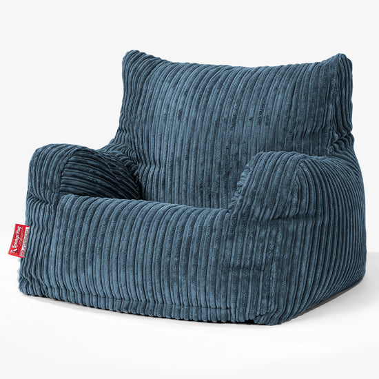 Josephine Bean Bag Armchair - Cord Navy Blue 01