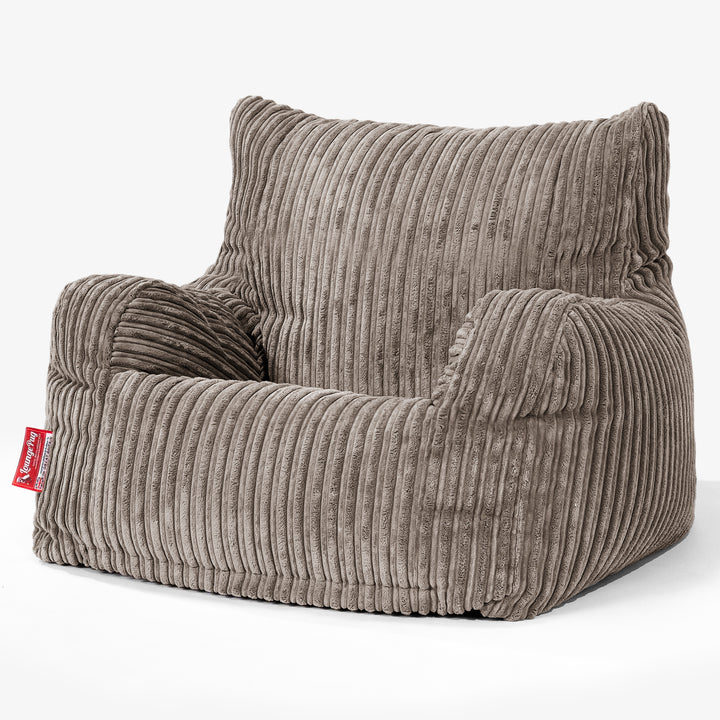 Josephine Bean Bag Armchair - Cord Dovetail Grey 01