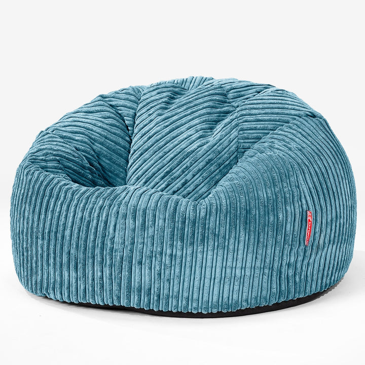 Classic Bean Bag Chair - Cord Aegean Blue 01