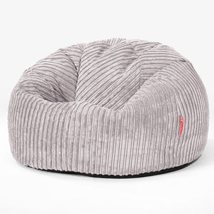 Classic Bean Bag Chair - Cord Silver Grey