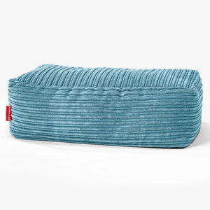 CloudSac 100 Memory Foam Footstool - Cord Aegean Blue