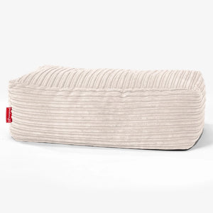 CloudSac 100 Memory Foam Footstool - Cord Ivory