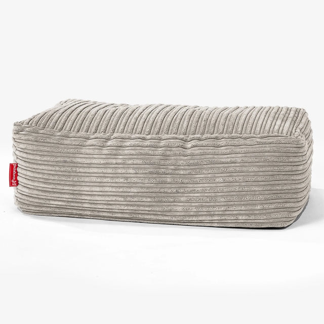 CloudSac 100 Memory Foam Footstool - Cord Mink 01