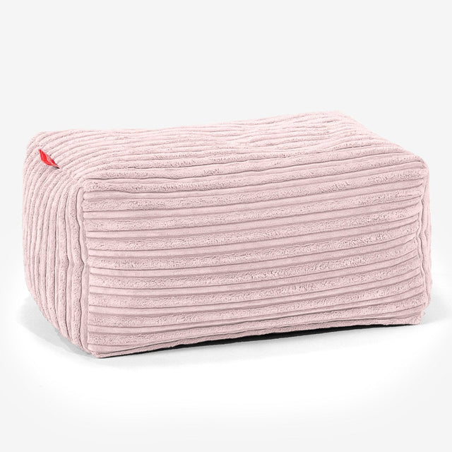 Small Footstool - Cord Blush Pink 01