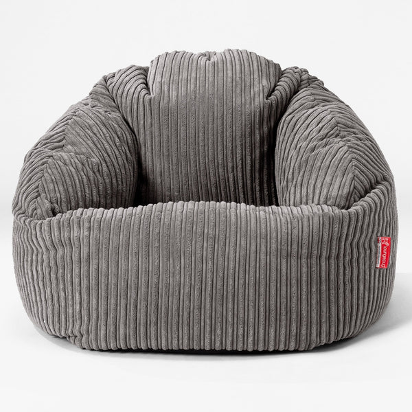 Bubble Bean Bag Chair - Cord Graphite Grey 01