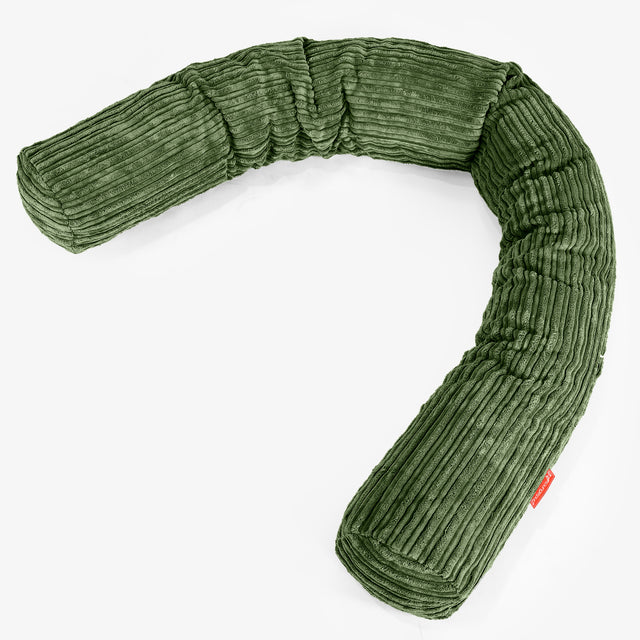 XXL Cuddle Cushion - Cord Forest Green 01