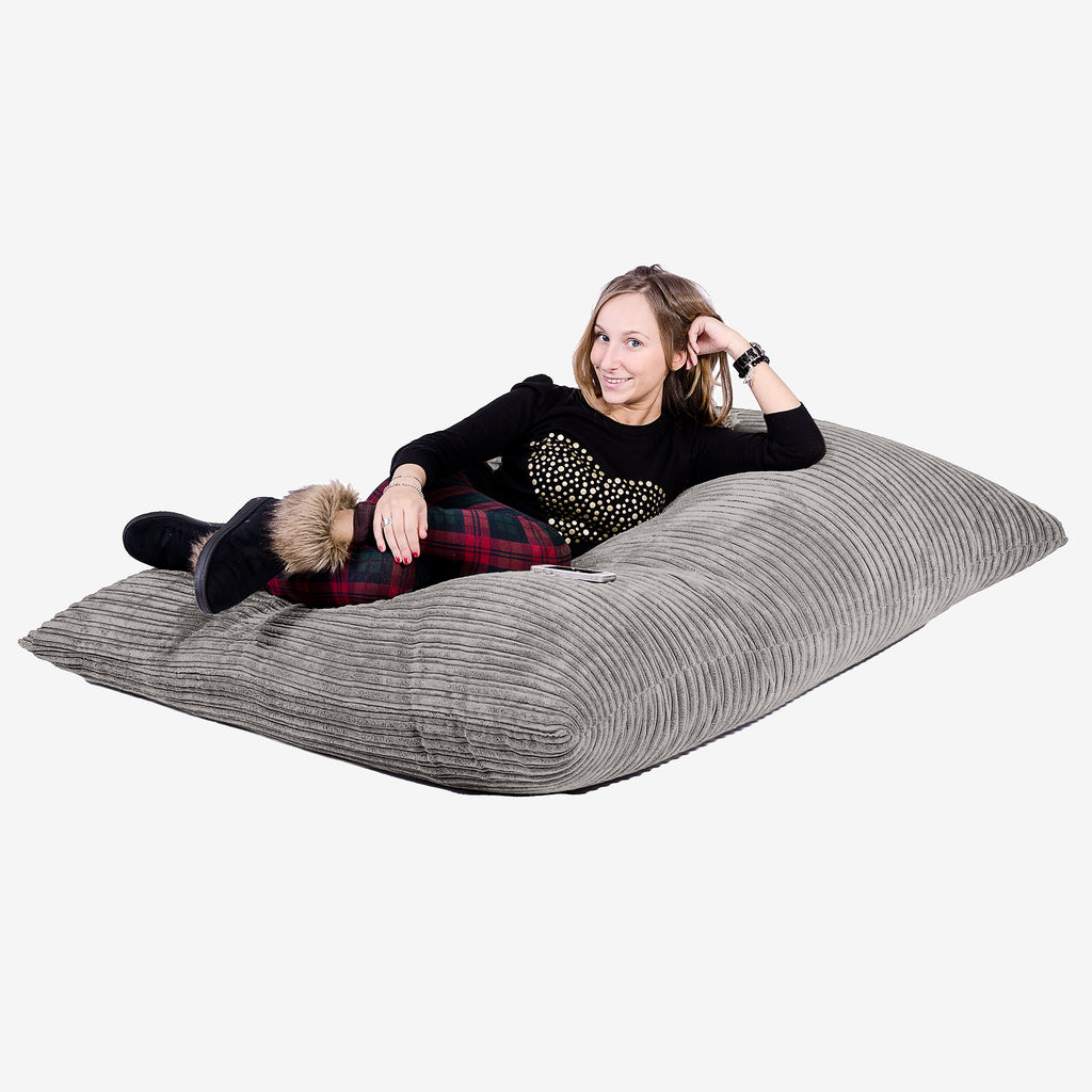 XL Pillow Beanbag - Cord Graphite Grey 04