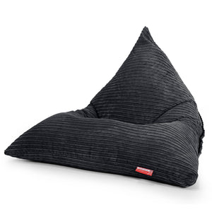 Gaming Lounger Bean Bag - Cord Black