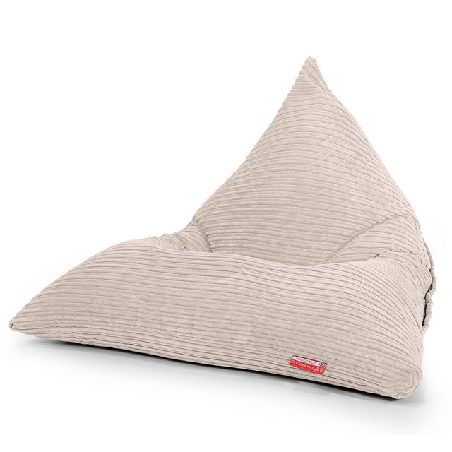 Gaming Lounger Bean Bag - Cord Ivory 01