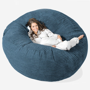 Mega Mammoth Bean Bag Sofa - Cord Navy Blue