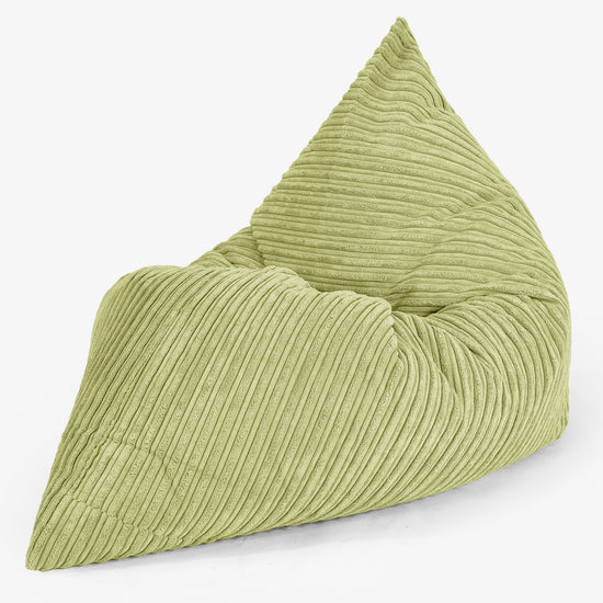 Junior Children's Beanbag 2-14 yr - Cord Lime Green 02