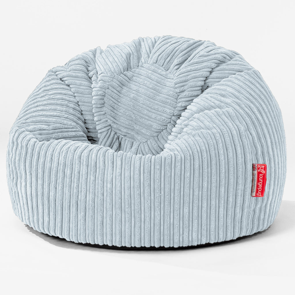 Children's Classic Bean Bag Chair - Cord Baby Blue 01