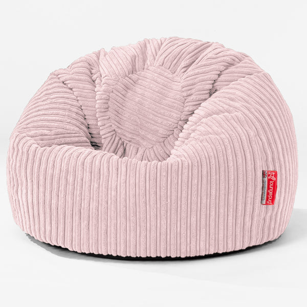 Children's Classic Bean Bag Chair - Cord Blush Pink 01