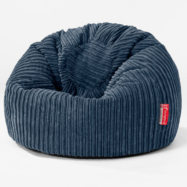 Classic Kids Bean Bag Chair 1-5 yr - Cord Navy Blue 01