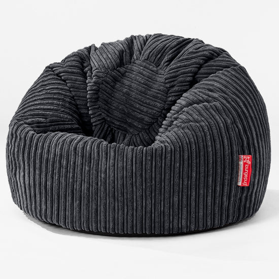 Classic Kids Bean Bag Chair 1-5 yr - Cord Black 01