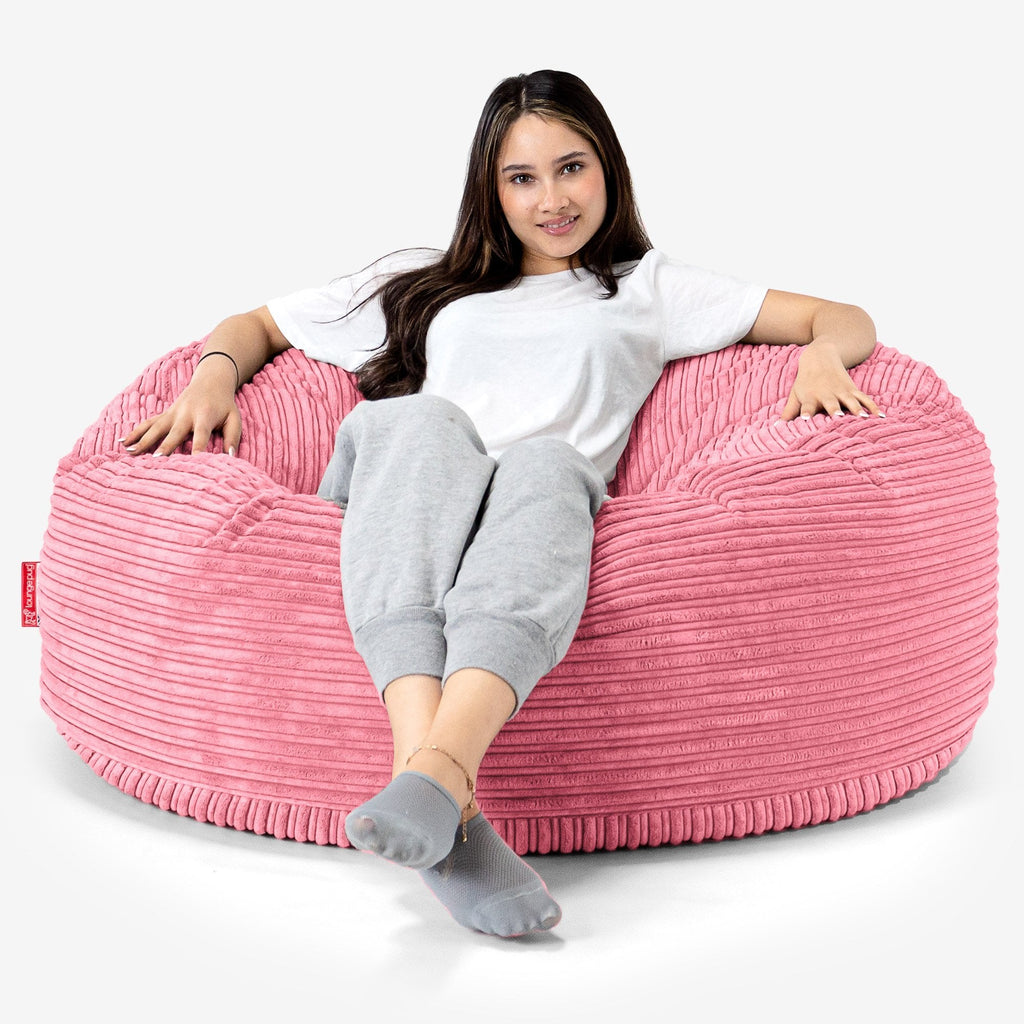 Mammoth Bean Bag Sofa - Cord Coral Pink 01