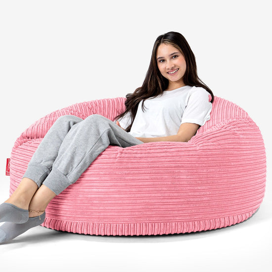Mammoth Bean Bag Sofa - Cord Coral Pink 04