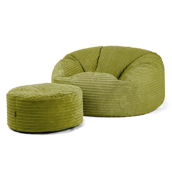 Mammoth Bean Bag Sofa - Cord Lime Green 04