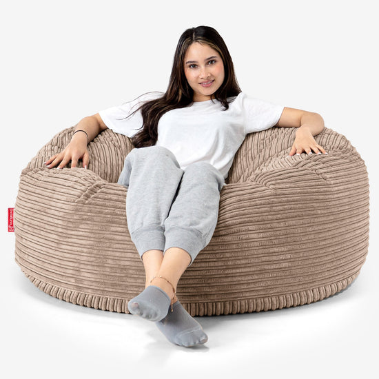 Mammoth Bean Bag Sofa - Cord Sand 01