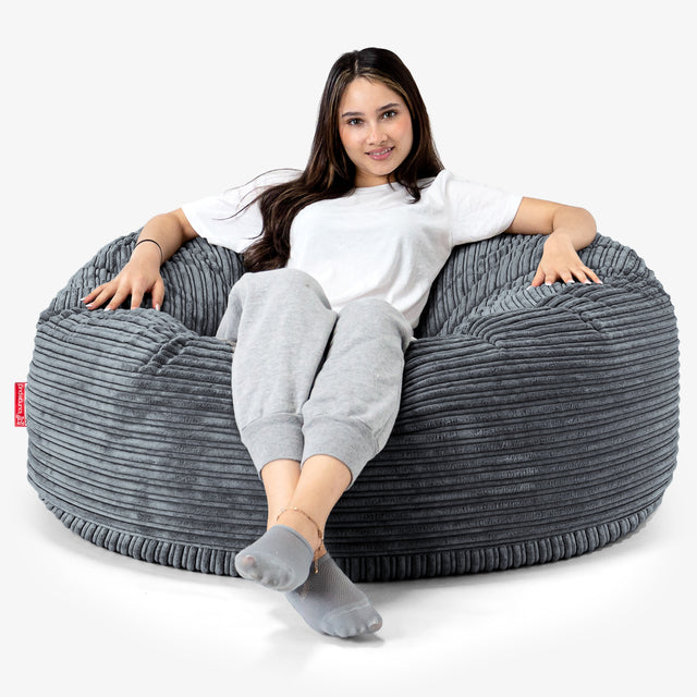 Mammoth Bean Bag Sofa - Cord Steel Grey 01