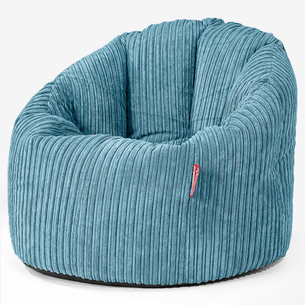 Cuddle Up Beanbag Chair - Cord Aegean Blue 01