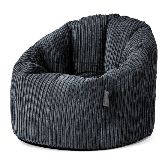 Cuddle Up Beanbag Chair - Cord Black 01