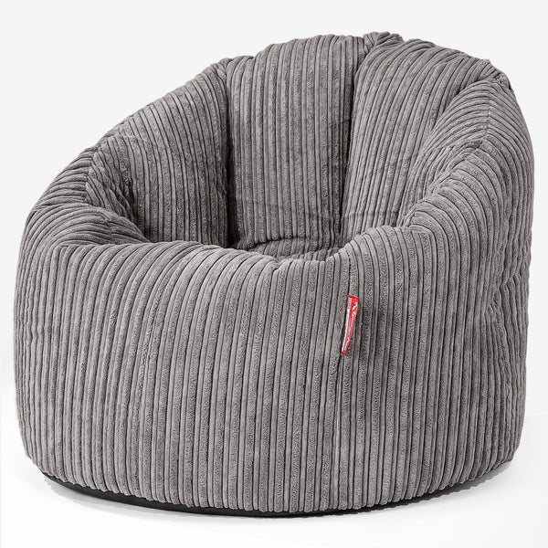 Cuddle Up Beanbag Chair - Cord Graphite Grey 01