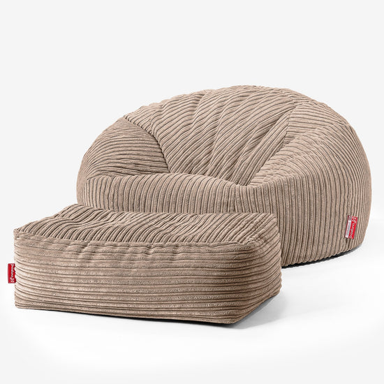Classic Sofa Bean Bag - Cord Sand 02