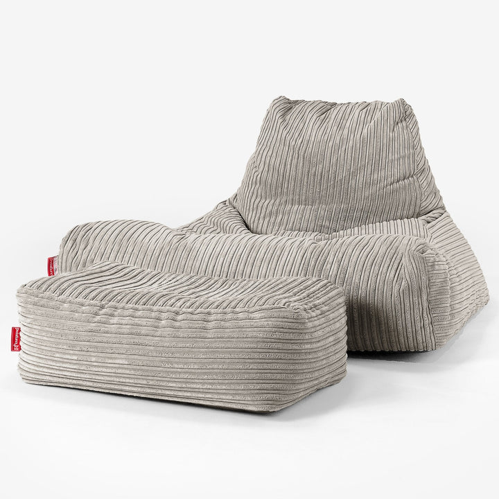 Mega Lounger Bean Bag - Cord Mink 02