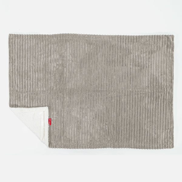 Sherpa Throw / Blanket - Cord Mink 01