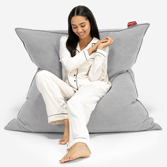 XL Pillow Beanbag - Canvas Pewter 01