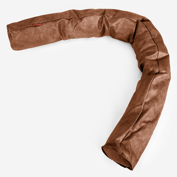 XXL Cuddle Cushion - Distressed Leather British Tan 01