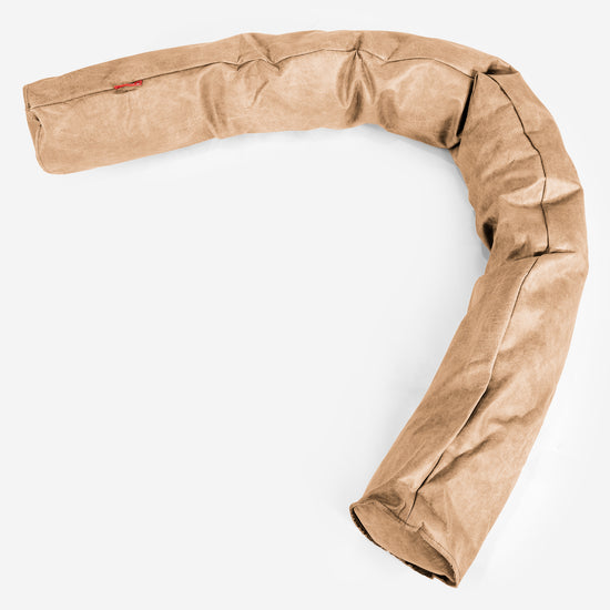 XXL Cuddle Cushion - Distressed Leather Honey Brown 01