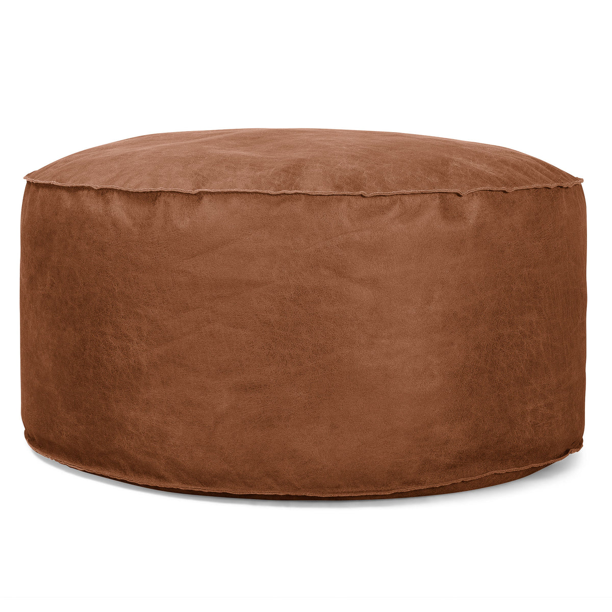 Large leather shop footstool