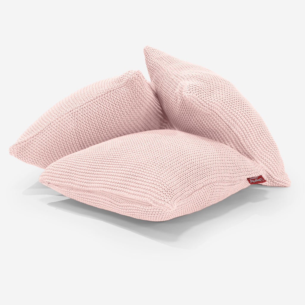 Scatter Cushion 45 x 45cm - 100% Cotton Ellos Baby Pink 03