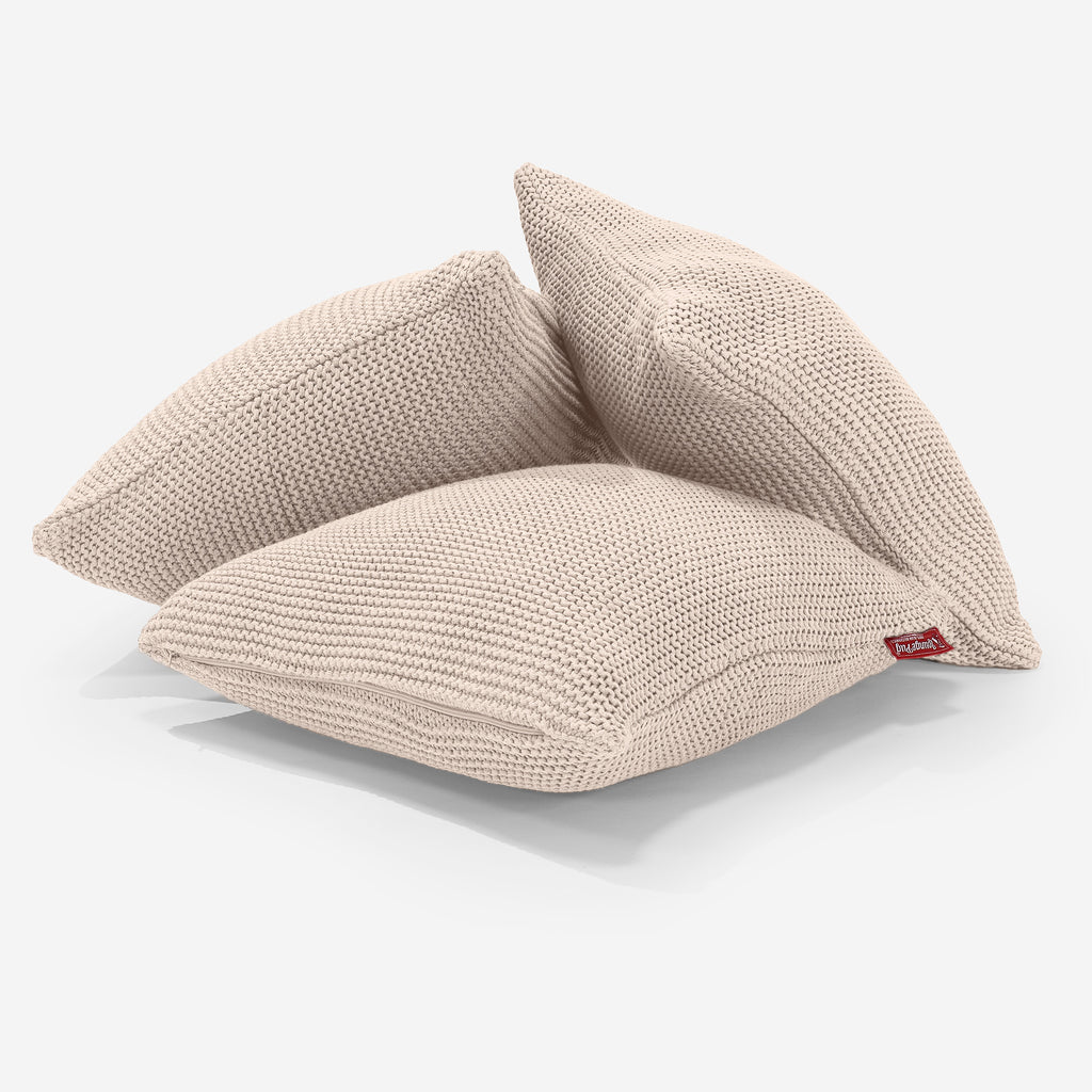 Scatter Cushion 45 x 45cm - 100% Cotton Ellos Cream 03