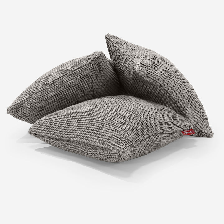 Scatter Cushion 45 x 45cm - 100% Cotton Ellos Graphite Grey 03